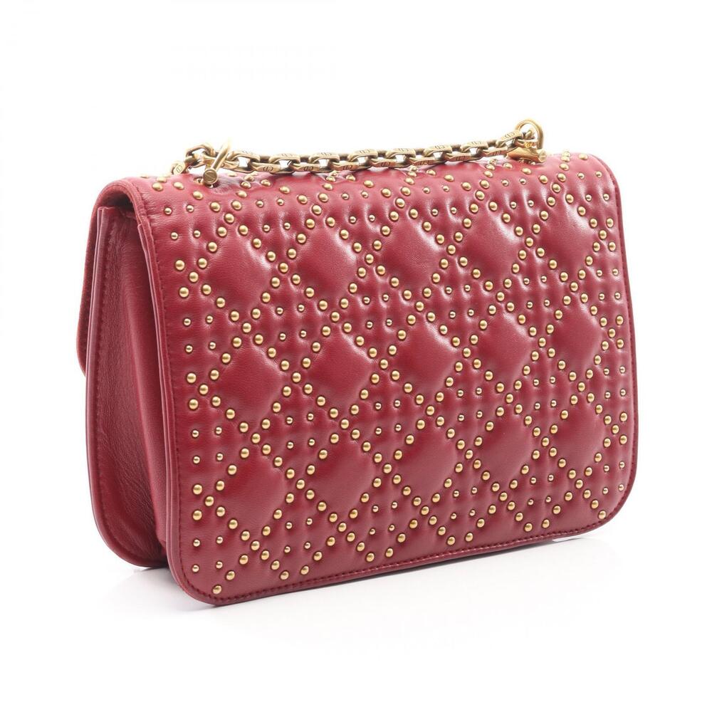 Dior Addict Shoulder Bag Leather Bordeaux Red